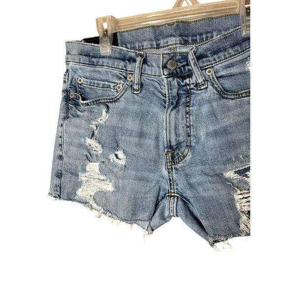 Abercrombie & Fitch Distressed Raw Hem Shorts Size 29 - Picture 4 of 9